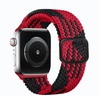 Apple Braided Solo Loop for Watch 38mm/40mm/41mm/42mm Black-Red (high copy)