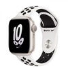 Apple Watch Nike Series 8 GPS 41mm Starlight Aluminum Case with Summit White/Black Nike Sport Band (MPGK3)