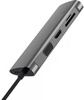 WIWU Alpha 11 in 1 (USB-C to HDMI+VGA+3xUSB3.0+USB2.0+USB-C+RJ45+SD+TF Card+3.5mm Headphone) Space Gray