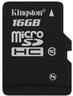 Kingston 16 GB microSDHC class 10 SDC10/16GBSP