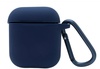 Devia Silicone Protective Case with Carabine for Airpods Midnight Blue