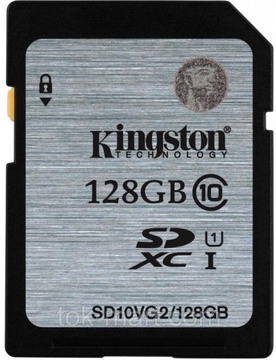 Kingston 128 GB SDXC Class 10 UHS-I SD10VG2/128GB