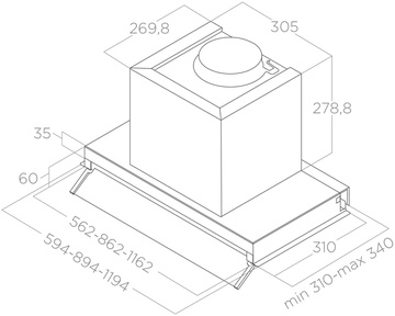 Elica BOXIN LX/BL MAT/A/60