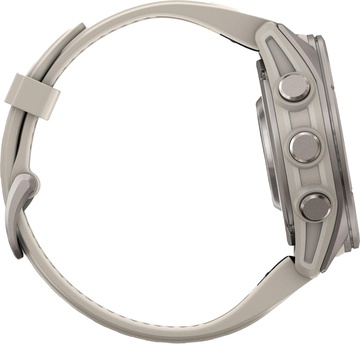 Garmin Fenix 9 43mm Titanium with Fog Gray Silicone Band (010-04761-00/01)