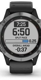Garmin Fenix 6 Solar Silver with black band (010-02410-00)