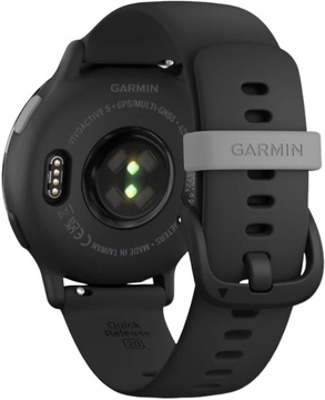 Garmin vivoactive 5 Slate Aluminum Bezel with Black Case and Silicone Band (010-02862-10)