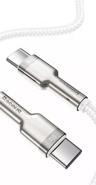 Baseus Cafule Metal Type-C to Type-C 100W (2m) White (CATJK-D02)