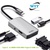 WIWU Alpha 513HVP 5in1 (USB-C to USB3.0+USB-C+VGA+HDMI+3.5mm) Space Grey