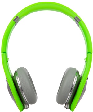 Monster DNA Neon On-Ear Silver on Neon Green