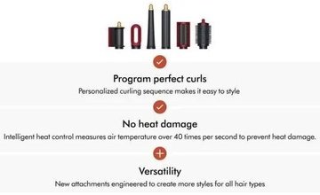 Dyson Airwrap i.d. HS08 Multi-Styler and Dryer Straight to Wavy - Red Velvet/Gold (596926-01)