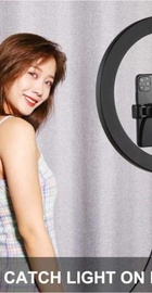 Puluz Ring USB LED lamp 11.8"+ tripod 1.1m (PKT3056B)