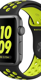 Apple Watch Nike+ 38mm Series 2 Space Gray Aluminum Case with Black/Volt Nike Sport Band (MP082)