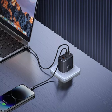 Baseus Cube Pro Fast Charger 65W (2 Type-C + USB)