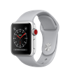 Apple Watch 38mm Series 3 GPS + Cellular Silver Aluminum Case with Fog Sport Band (MQKF2)