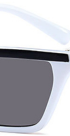 HBK Sexy Cat Eye Sunglasses (c5 white frame/grey lenses)