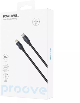 Proove PowerFull Type-C to Lightning 30W (1m) Black
