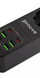 Proove Power Socket P-03 (3 розетки + 4 USB + 2 Type-C) 2М