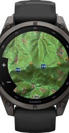 Garmin Fenix 9 47mm Carbon Gray DLC Titanium with Black Silicone Band (010-04762-10/11)