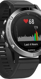 Garmin fenix 5 Black Silver with Black Band Silver (010-01688-03)