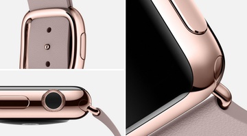 Apple Watch Edition 38mm 18-Karat Rose Gold Case with Rose Gray Modern Buckle (MJ3K2)