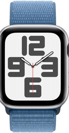 Apple Watch SE 2 GPS 44mm Silver Aluminium Case with Winter Blue Sport Loop (MREF3)