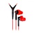 JBL Yurbuds Inspire 400 Red-Black (YBIMINSP04RNB)