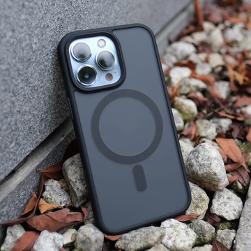 Blueo Frosted Anti-Drop Case for iPhone 14 Pro Max with MagSafe Black