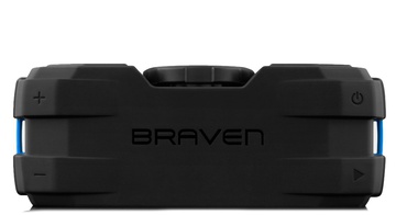 Braven BRV-X Portable Wireless Black with Cyan Relief and Black Grill