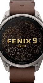 Garmin Fenix 9 Pro inReach 47mm Titanium with Walnut Leather Band (010-04336-40/41)
