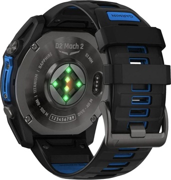 Garmin D2 Mach 2 51mm Carbon Gray DLC Titanium w. Vented Titanium Bracelet (010-02905-30/31)
