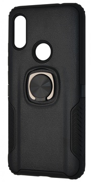 Simple Case Leather Design Case With Ring for Xiaomi Note 7 Black