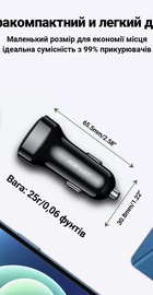 Acefast B4 66W (Type-C + USB) with digital display (AFB4B)