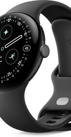 Google Pixel Watch 4 45mm Wi-Fi Matte Black Aluminum case / Obsidian Active Band