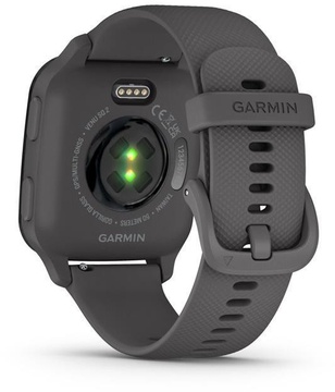 Garmin Venu Sq 2 Slate Aluminum Bezel with Shadow Gray Case and Silicone Band (010-02701-00/10)