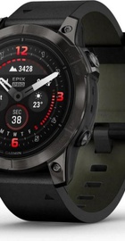 Garmin Epix Pro Gen 2 Sapphire 47mm Carbon G. DLC Tit. with B. Leather Band (010-02803-30)