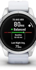 Garmin Epix Pro Gen 2 42mm Silver w. Whitestone Band (010-02802-00/01)