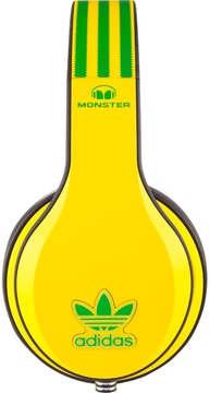 Monster Adidas Originals Limited Over-Ear Yellow and Green over Black