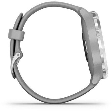 Garmin Vivomove 3 Silver Stainless Steel Bezel w. Powder Gray and Silicone B. (010-02239-00)