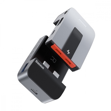 Baseus Armor Age Type-C Bracket Multifunctional Hub Space Gray (CAHUB-AJ0G)