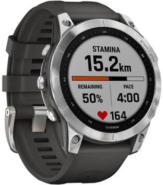 Garmin Fenix 7 Silver with Graphite Band (010-02540-00/01)
