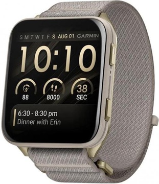 Garmin Venu X1 Soft Gold Titanium and French Grey Nylon (010-02980-33)