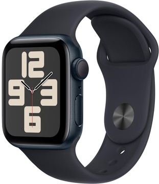 Apple Watch SE 2 GPS 40mm Midnight Aluminium Case with Midnight Sport Band M/L (MR9Y3)