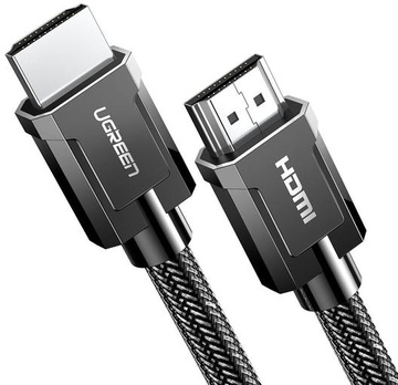 Ugreen  Round Braided Cable HDMI 2.1 8K/60Hz (4K/120Hz, 48 Гбит/с, HDCP2.2) 1m