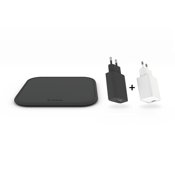 ZENS iPhone Satrter Pack (Slim Single Wireless Charger + 18W PD Wall Charger (ZESC12BPD/00)
