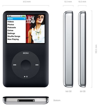Apple iPod Classic 160GB Black (MC297)