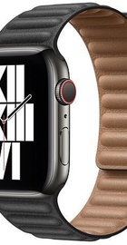 Apple Watch Leather Link Black M/L for Watch 42mm/44mm/45mm/46mm/49mm (MY9N2)
