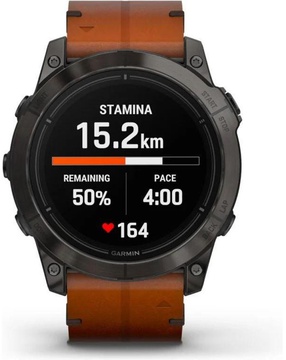 Garmin Epix Pro Gen 2 Sapphire 51mm Carbon G. DLC Tit. with Chestnut L. Band (010-02804-30)