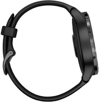 Garmin Venu Slate Stainless Steel Bezel w. Black and Silicone B. (010-02173-11)