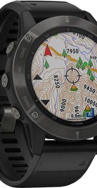 Garmin Fenix 6 Pro Sapphire Сarbon Grey DLC with Black Band (010-02158-11) (UA)