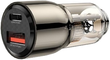 Wiwu Car Charger (1xType-C PD + 1xUSB 3.0) (Wi-QC012) 95W